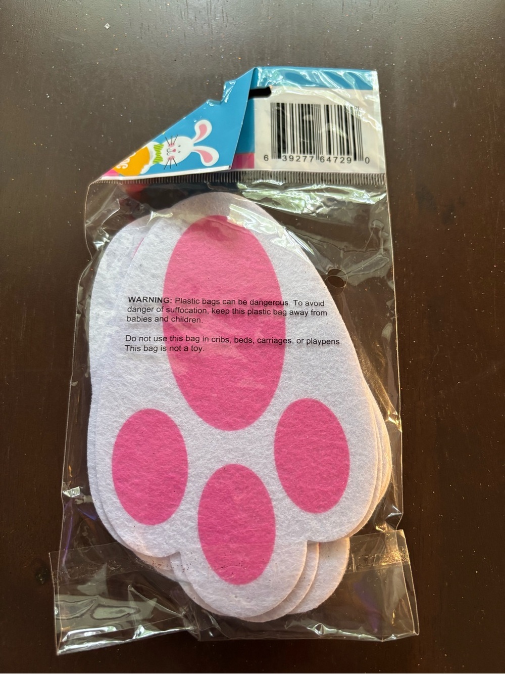 Easter Felt Bunny Paws 10pc Printed Felt 
Bunny feet craft supplies Easter decor